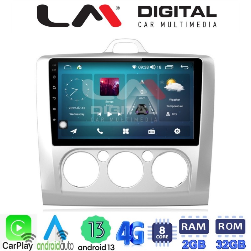 LM Digital - LM ZR8329 GPS Οθόνη OEM Multimedia Αυτοκινήτου για FORD FOCUS 2004&gt;2012 (CarPlay/AndroidAuto/BT/GPS/WIFI/GPRS)