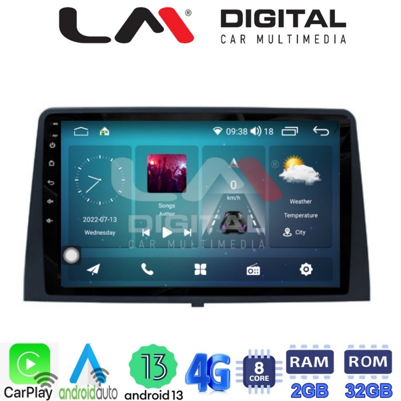 LM Digital - LM ZR8330 GPS Οθόνη OEM Multimedia Αυτοκινήτου για CITROEN BERLINGO - PEUGEOT PARTNER 2019&gt; (CarPlay/AndroidAuto/BT/GPS/WIFI/GPRS)