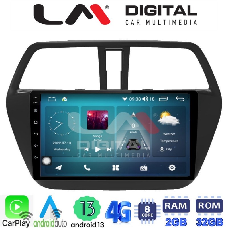 LM Digital - LM ZR8337 GPS Οθόνη OEM Multimedia Αυτοκινήτου για SUZUKI SX4 SCROSS 2014&gt; (CarPlay/AndroidAuto/BT/GPS/WIFI/GPRS)