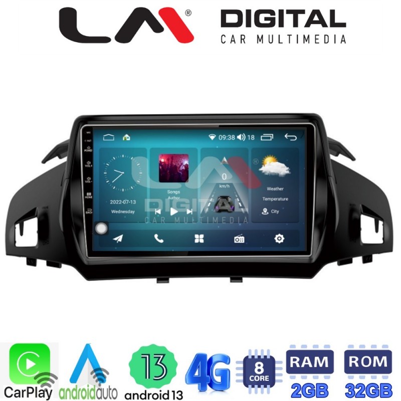 LM Digital - LM ZR8362 GPS Οθόνη OEM Multimedia Αυτοκινήτου για FORD KUGA 2013&gt; & C-MAX 2011&gt; (CarPlay/AndroidAuto/BT/GPS/WIFI/GPRS)