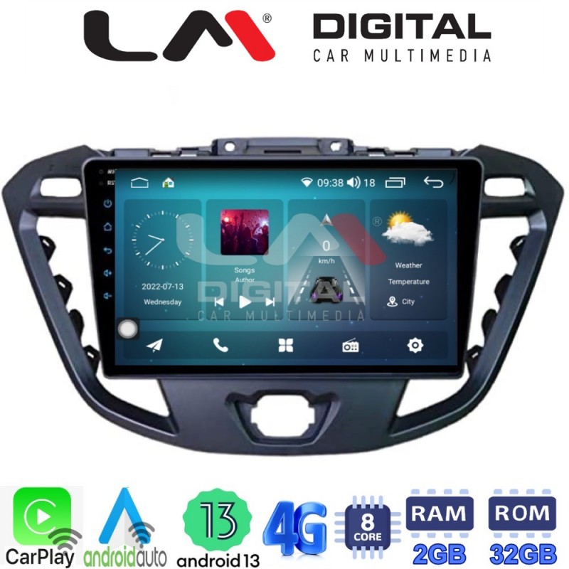 LM Digital - LM ZR8366 GPS Οθόνη OEM Multimedia Αυτοκινήτου για TRANSIT CUSTOM - TOURNEO CUSTOM 2013&gt; (CarPlay/AndroidAuto/BT/GPS/WIFI/GPRS)