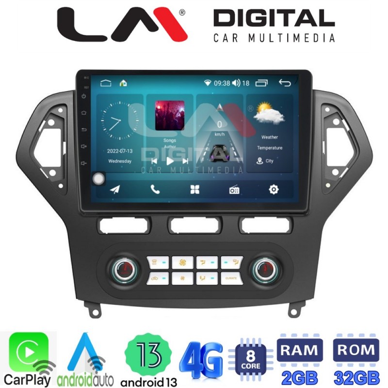 LM Digital - LM ZR8367C GPS Οθόνη OEM Multimedia Αυτοκινήτου για FORD MONDEO 2007 &gt; 2010 (CarPlay/AndroidAuto/BT/GPS/WIFI/GPRS)