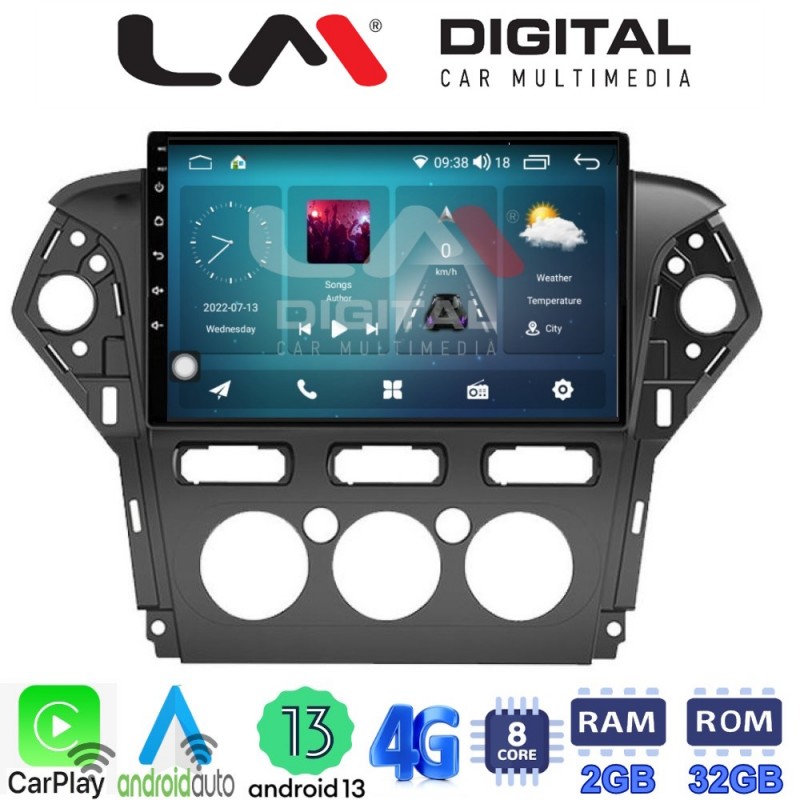 LM Digital - LM ZR8368 GPS Οθόνη OEM Multimedia Αυτοκινήτου για FORD MONDEO 2010 &gt; 2013 (CarPlay/AndroidAuto/BT/GPS/WIFI/GPRS)