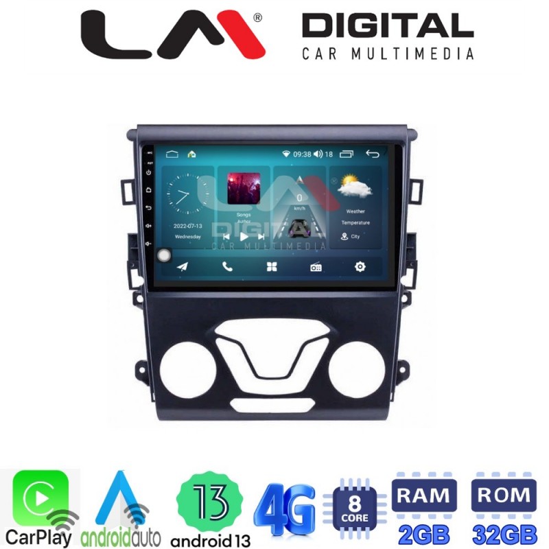 LM Digital - LM ZR8369 GPS Οθόνη OEM Multimedia Αυτοκινήτου για FORD MONDEO 2014&gt; (CarPlay/AndroidAuto/BT/GPS/WIFI/GPRS)