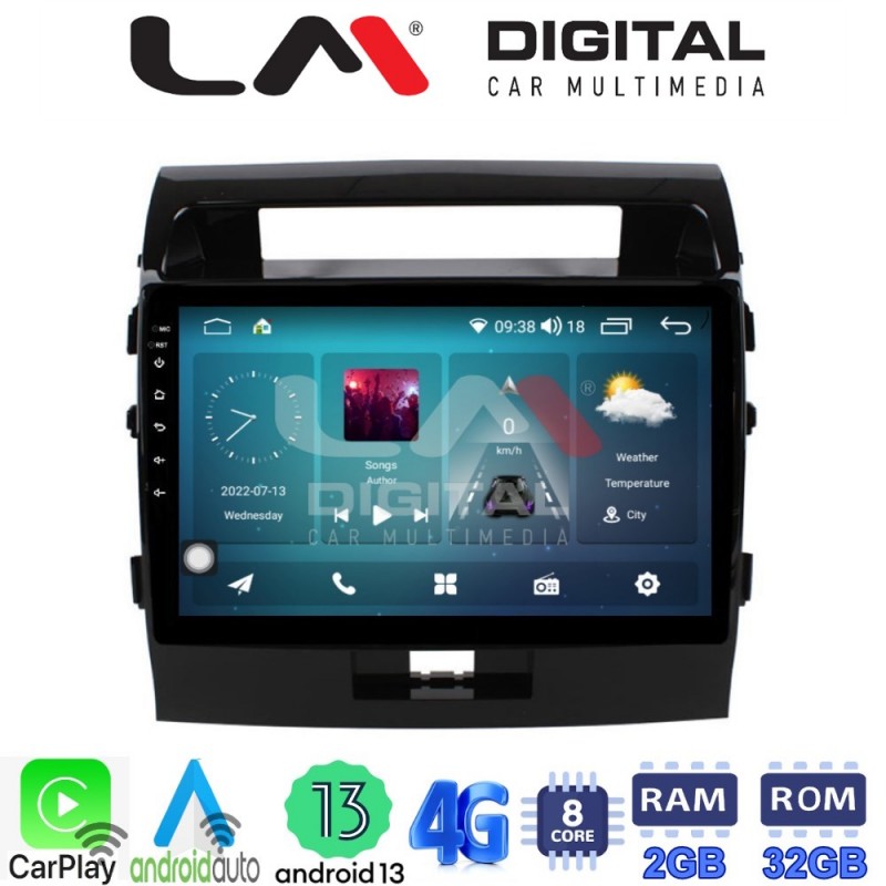 LM Digital - LM ZR8383 GPS Οθόνη OEM Multimedia Αυτοκινήτου για TOYOTA LANDCRUISER 2008&gt;2015   (CarPlay/AndroidAuto/BT/GPS/WIFI/GPRS)