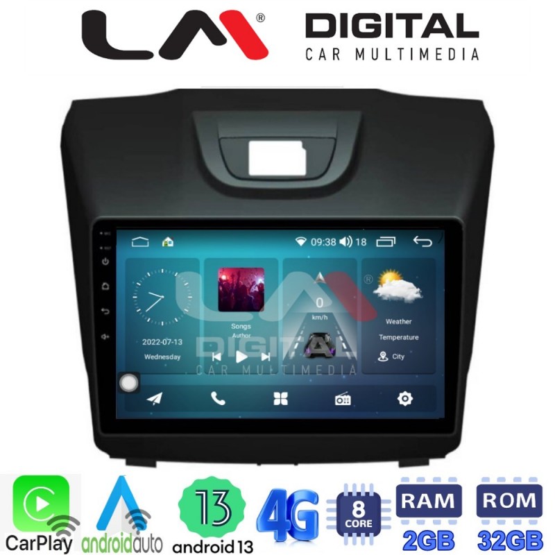 LM Digital - LM ZR8435 GPS Οθόνη OEM Multimedia Αυτοκινήτου για ISUZU DMAX 2012&gt; (CarPlay/AndroidAuto/BT/GPS/WIFI/GPRS)