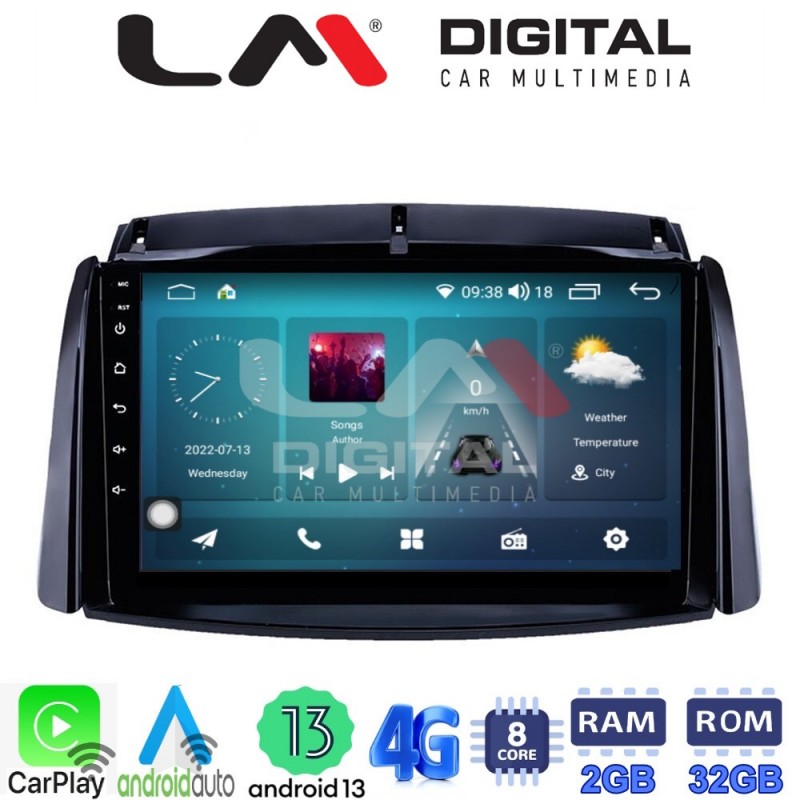 LM Digital - LM ZR8498 GPS Οθόνη OEM Multimedia Αυτοκινήτου για Renault Koleos 2006&gt;2017 (CarPlay/AndroidAuto/BT/GPS/WIFI/GPRS)