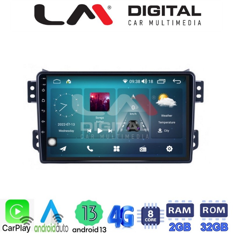 LM Digital - LM ZR8540 GPS Οθόνη OEM Multimedia Αυτοκινήτου για OPEL AGILA - SUZUKI ALTO 2008&gt; (CarPlay/AndroidAuto/BT/GPS/WIFI/GPRS)