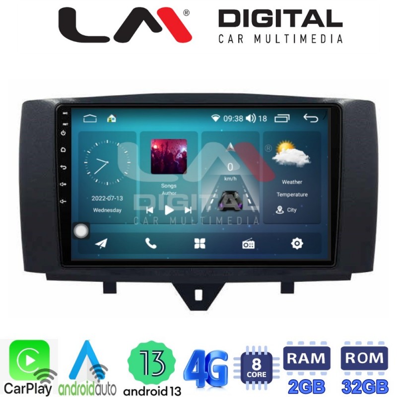 LM Digital - LM ZR8587 GPS Οθόνη OEM Multimedia Αυτοκινήτου για SMART ForTwo 2011&gt; 2015 (CarPlay/AndroidAuto/BT/GPS/WIFI/GPRS)