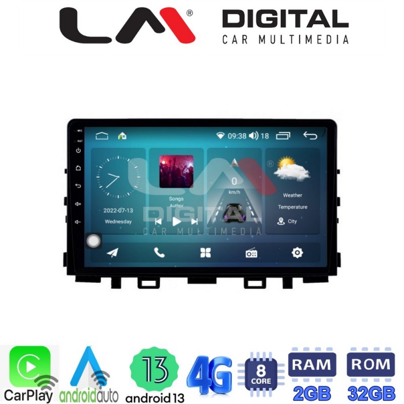 LM Digital - LM ZR8625 GPS Οθόνη OEM Multimedia Αυτοκινήτου για KIA RIO & STONIC 2017&gt; (CarPlay/AndroidAuto/BT/GPS/WIFI/GPRS)