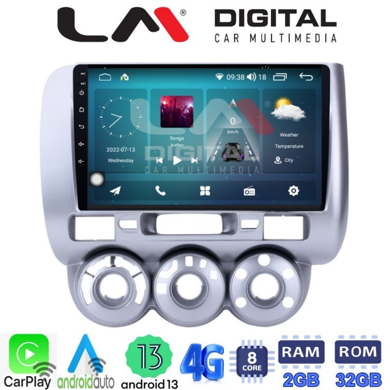 LM Digital - LM ZR8730 GPS Οθόνη OEM Multimedia Αυτοκινήτου για HONDA JAZZ 2002&gt;2009 (CarPlay/AndroidAuto/BT/GPS/WIFI/GPRS)