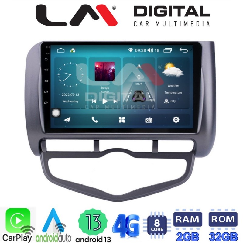 LM Digital - LM ZR8731 GPS Οθόνη OEM Multimedia Αυτοκινήτου για Honda Jazz 2003 - 2008 (CarPlay/AndroidAuto/BT/GPS/WIFI/GPRS)