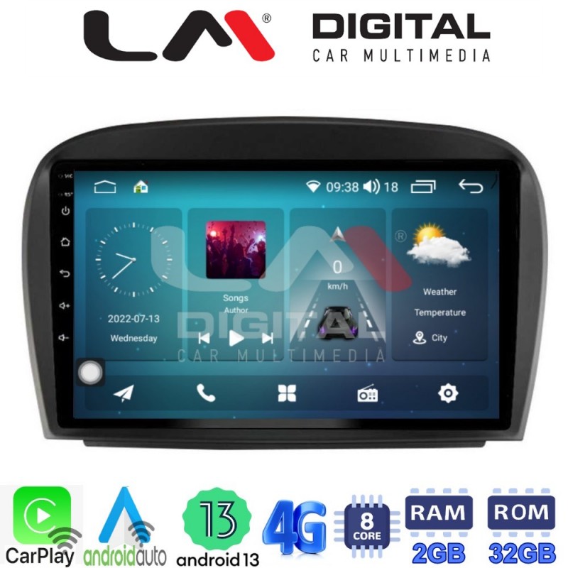 LM Digital - LM ZR8817 GPS Οθόνη OEM Multimedia Αυτοκινήτου για Mercedes SL 2009 &gt; 2014 (CarPlay/AndroidAuto/BT/GPS/WIFI/GPRS)