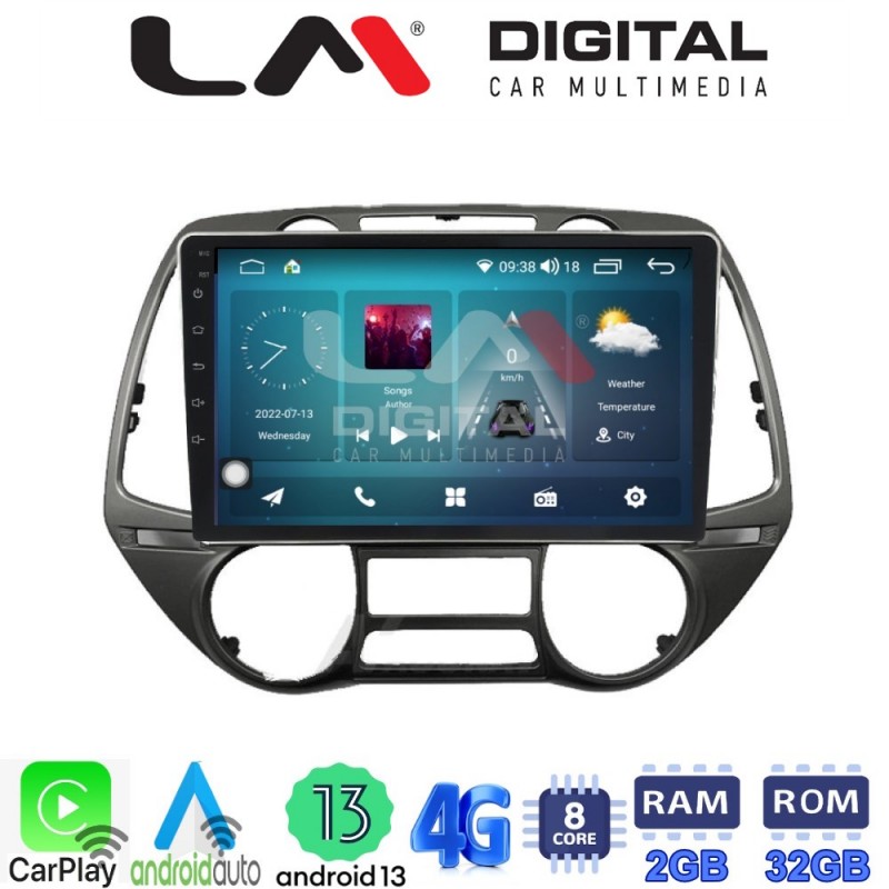 LM Digital - LM ZR8837 GPS Οθόνη OEM Multimedia Αυτοκινήτου για Hyundai i20 2008 &gt; 2014 (CarPlay/AndroidAuto/BT/GPS/WIFI/GPRS)