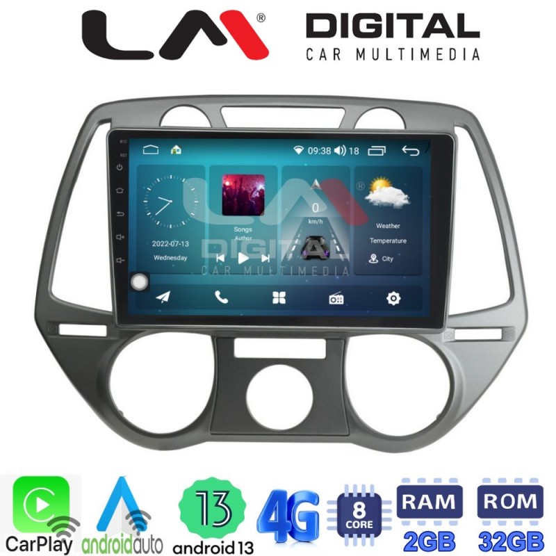 LM Digital - LM ZR8838 GPS Οθόνη OEM Multimedia Αυτοκινήτου για Hyundai i20 2008 &gt; 2014 (CarPlay/AndroidAuto/BT/GPS/WIFI/GPRS)