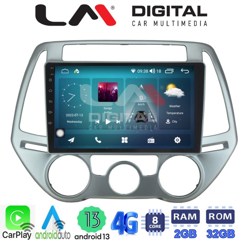 LM Digital - LM ZR8839 GPS Οθόνη OEM Multimedia Αυτοκινήτου για HYUNDAI i20 2008&gt;2013 (CarPlay/AndroidAuto/BT/GPS/WIFI/GPRS)