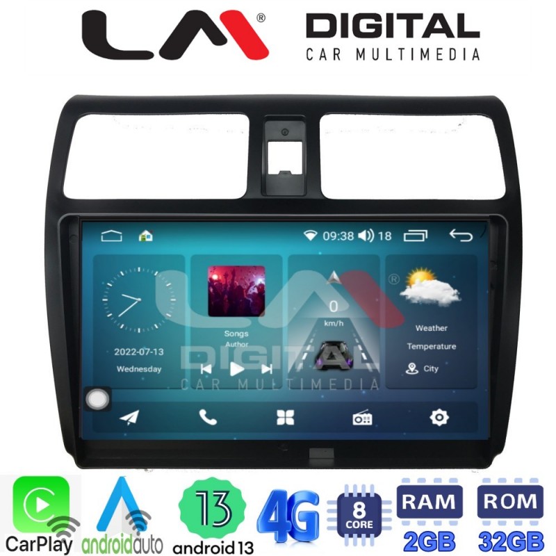 LM Digital - LM ZR8978 GPS Οθόνη OEM Multimedia Αυτοκινήτου για SUZUKI SWIFT 2005 &gt; 2010 (CarPlay/AndroidAuto/BT/GPS/WIFI/GPRS)