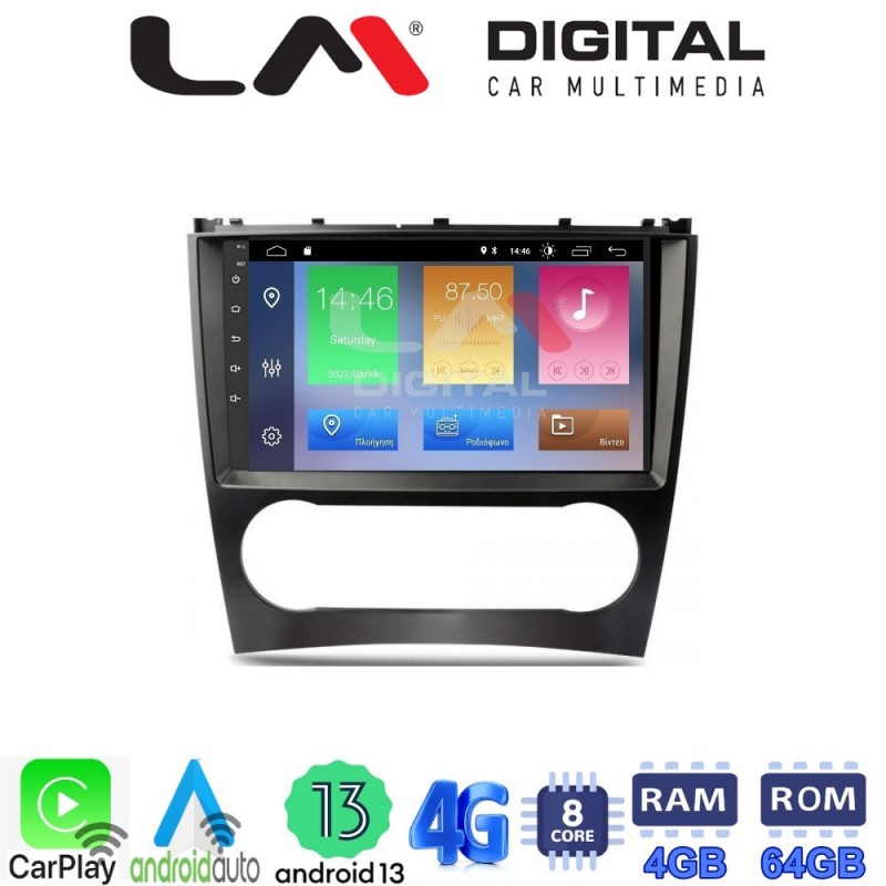 LM Digital - LM ZC8093 GPS Οθόνη OEM Multimedia Αυτοκινήτου για MERCEDES C class (W203) – CLC  2004&gt;2008 (CarPlay/AndroidAuto/BT/GPS/WIFI/GPRS)