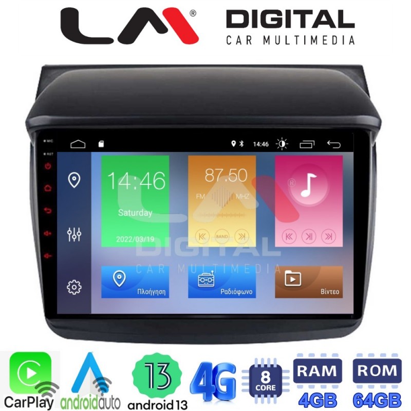 LM Digital - LM ZC8094 GPS Οθόνη OEM Multimedia Αυτοκινήτου για MITSUBISHI L200 2006 &gt; 2014 (CarPlay/AndroidAuto/BT/GPS/WIFI/GPRS)