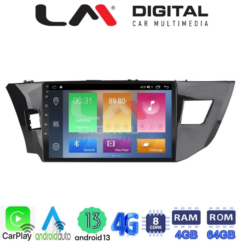 LM Digital - LM ZC8126 GPS Οθόνη OEM Multimedia Αυτοκινήτου για TOYOTA COROLLA 2013&gt;2016 (CarPlay/AndroidAuto/BT/GPS/WIFI/GPRS)