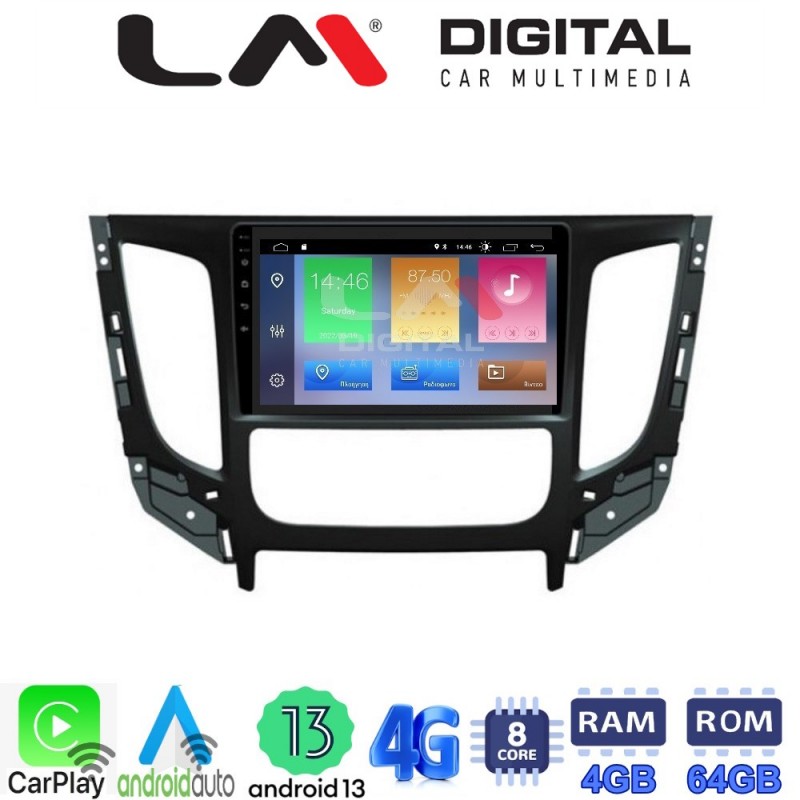 LM Digital - LM ZC8230 GPS Οθόνη OEM Multimedia Αυτοκινήτου για Mitsubishi L200 2014 &gt;Μόνο για αυτοκίνητα με Κλιματισμό (CarPlay/AndroidAuto/BT/GPS/WIFI/GPRS)