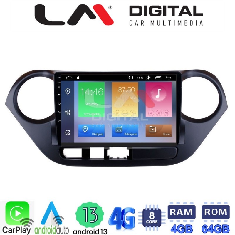 LM Digital - LM ZC8406 GPS Οθόνη OEM Multimedia Αυτοκινήτου για Hyundai i10 2014&gt; (CarPlay/AndroidAuto/BT/GPS/WIFI/GPRS)