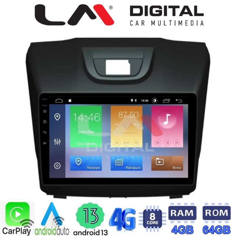 LM Digital - LM ZC8435 GPS Οθόνη OEM Multimedia Αυτοκινήτου για ISUZU DMAX 2012&gt; (CarPlay/AndroidAuto/BT/GPS/WIFI/GPRS)