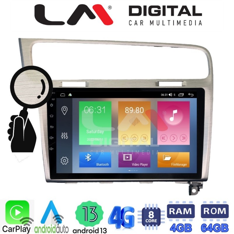 LM Digital - LM ZC8591 GPS Οθόνη OEM Multimedia Αυτοκινήτου για VW GOLF7 (CarPlay/AndroidAuto/BT/GPS/WIFI/GPRS)