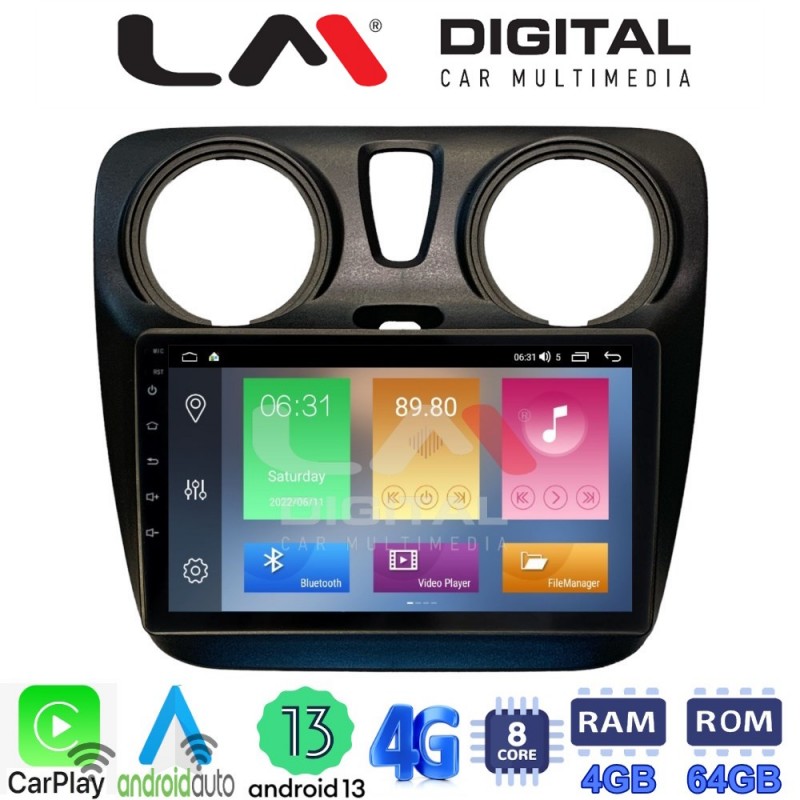 LM Digital - LM ZC8657 GPS Οθόνη OEM Multimedia Αυτοκινήτου για Dacia Dokker 2012 &gt; (CarPlay/AndroidAuto/BT/GPS/WIFI/GPRS)