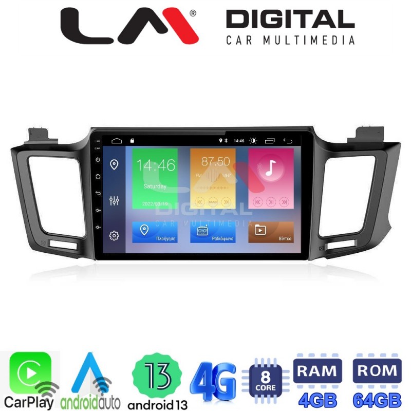 LM Digital - LM ZC8947 GPS Οθόνη OEM Multimedia Αυτοκινήτου για TOYOTA RAV 4  2013 &gt; 2020 (CarPlay/AndroidAuto/BT/GPS/WIFI/GPRS)