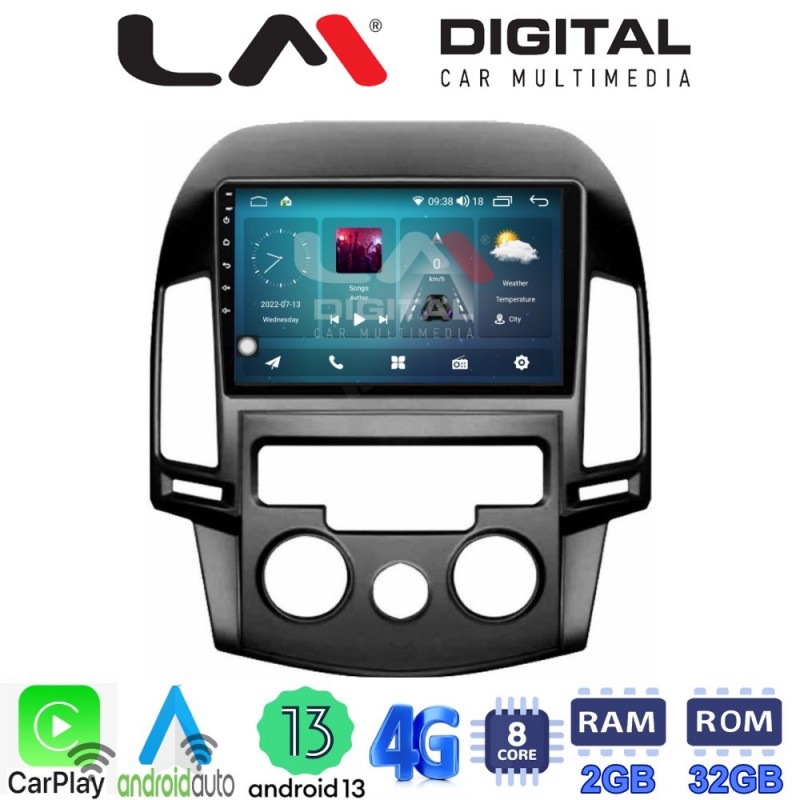 LM Digital - LM ZR8043AC GPS Οθόνη OEM Multimedia Αυτοκινήτου για HYUNDAI i30 2007-2012  (CarPlay/AndroidAuto/BT/GPS/WIFI/GPRS)