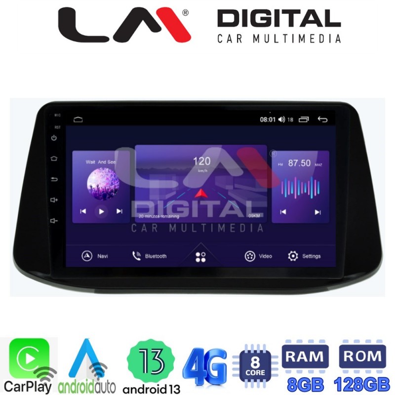 LM Digital - LM ZT8960 GPS Οθόνη OEM Multimedia Αυτοκινήτου για Hyundai i30 2018&gt; (CarPlay/AndroidAuto/BT/GPS/WIFI/GPRS)