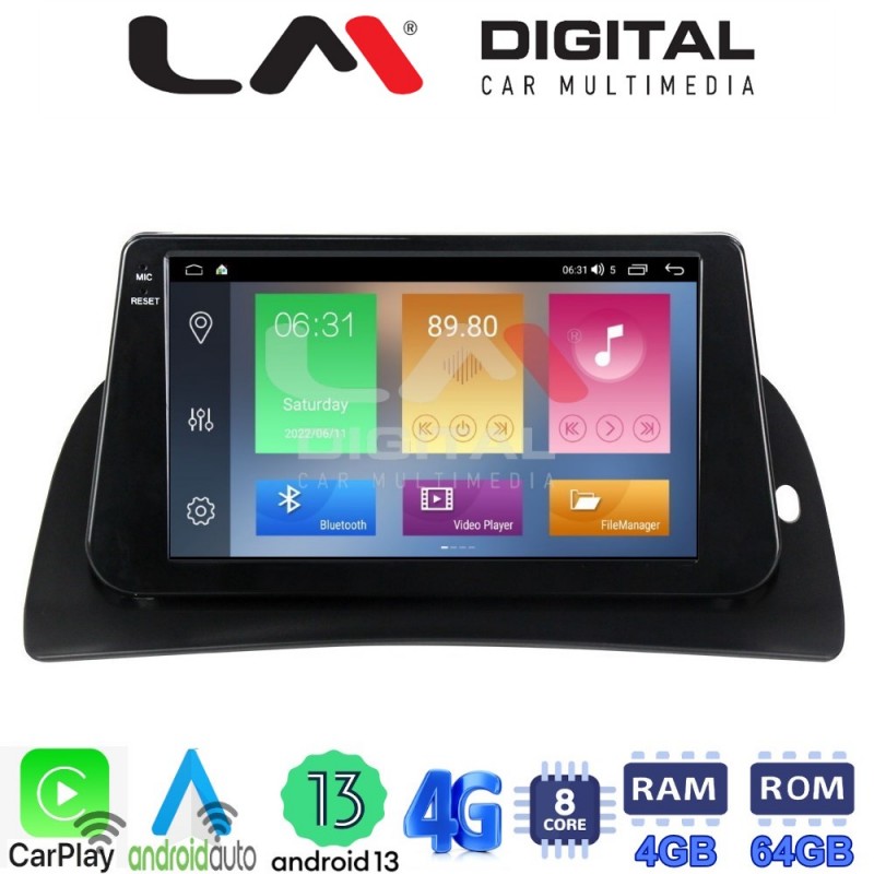 LM Digital - LM ZC8707 GPS Οθόνη OEM Multimedia Αυτοκινήτου για Renault Kangoo 2011 &gt; 2021 (CarPlay/AndroidAuto/BT/GPS/WIFI/GPRS)