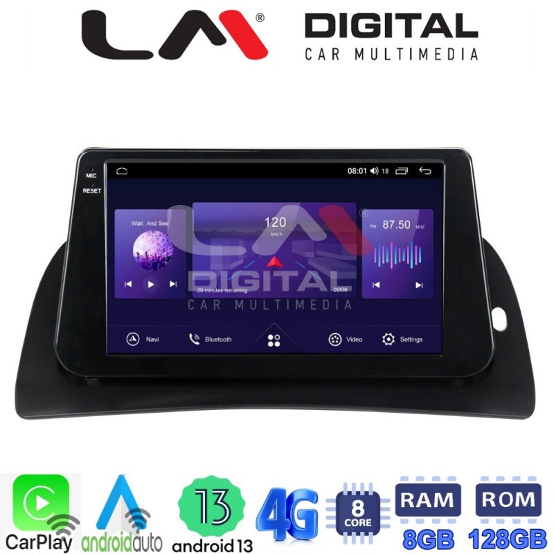 LM Digital - LM ZT8707 GPS Οθόνη OEM Multimedia Αυτοκινήτου για Renault Kangoo 2011 &gt; 2021 (CarPlay/AndroidAuto/BT/GPS/WIFI/GPRS)