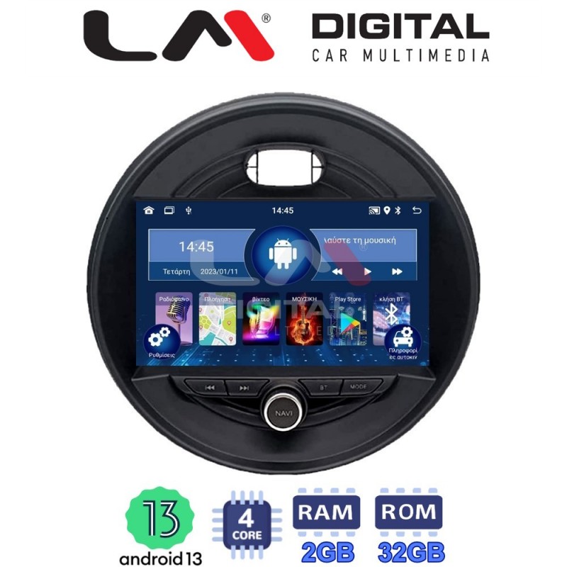 LM Digital - LM ZL4845 GPS Οθόνη OEM Multimedia Αυτοκινήτου για Mini Cooper & Clubman 2015&gt; (BT/GPS/WIFI)