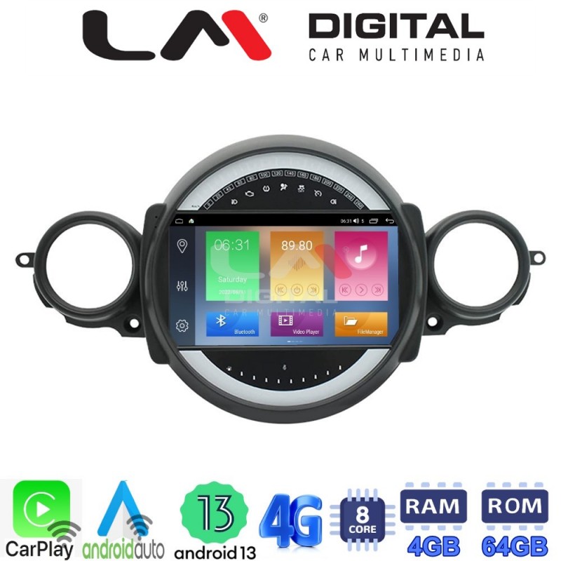 LM Digital - LM ZC8834 GPS Οθόνη OEM Multimedia Αυτοκινήτου για Mini Cooper '07&gt;'14 Clubman 2007 &gt; 2014 (CarPlay/AndroidAuto/BT/GPS/WIFI/GPRS)