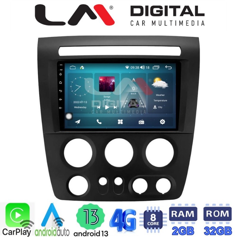 LM Digital - LM ZR8721 GPS Οθόνη OEM Multimedia Αυτοκινήτου για Hummer H3 2006 &gt; 2011 (CarPlay/AndroidAuto/BT/GPS/WIFI/GPRS)