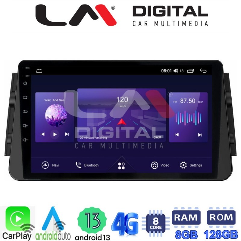 LM Digital - LM ZT8714 GPS Οθόνη OEM Multimedia Αυτοκινήτου για Nissan Micra (K14) 2017&gt; (CarPlay/AndroidAuto/BT/GPS/WIFI/GPRS)