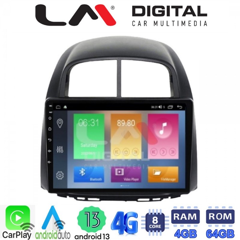 LM Digital - LM ZC8565 GPS Οθόνη OEM Multimedia Αυτοκινήτου για  Sirion 2005 &gt; 2010 & Justy 2007 &gt; 2010 (CarPlay/AndroidAuto/BT/GPS/WIFI/GPRS)