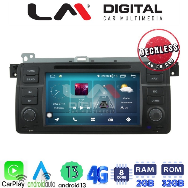 LM Digital - LM R8052 GPS Οθόνη OEM Multimedia Αυτοκινήτου για BMW σειρά 3 E46 1998 &gt; 2006  (CarPlay/AndroidAuto/BT/GPS/WIFI/GPRS)