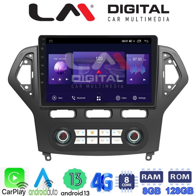 LM Digital - LM ZT8367C GPS Οθόνη OEM Multimedia Αυτοκινήτου για FORD MONDEO 2007 &gt; 2010 (CarPlay/AndroidAuto/BT/GPS/WIFI/GPRS)