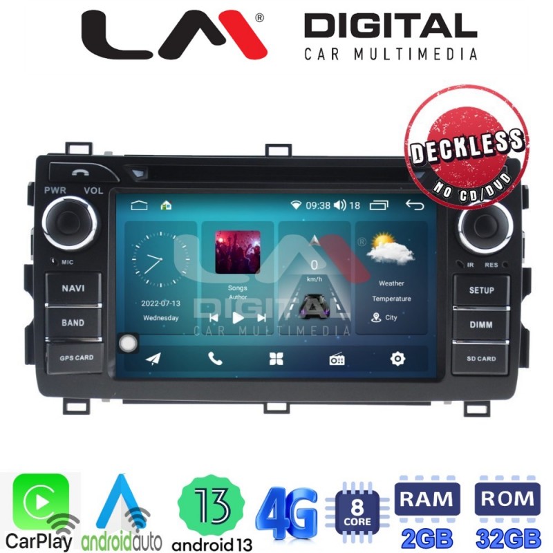 LM Digital - LM R8308 GPS Οθόνη OEM Multimedia Αυτοκινήτου για Toyota AURIS 2013-2014 (CarPlay/AndroidAuto/BT/GPS/WIFI/GPRS)