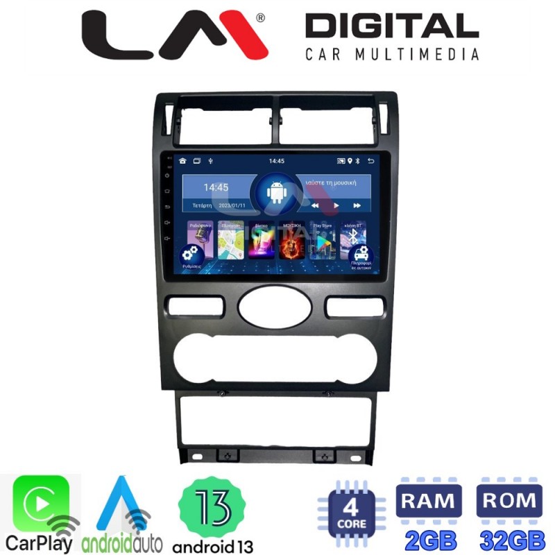 LM Digital - LM ZN4104 GPS Οθόνη OEM Multimedia Αυτοκινήτου για Ford Mondeo 2003 &gt; 2006 (CarPlay/AndroidAuto/BT/GPS/WIFI/GPRS)