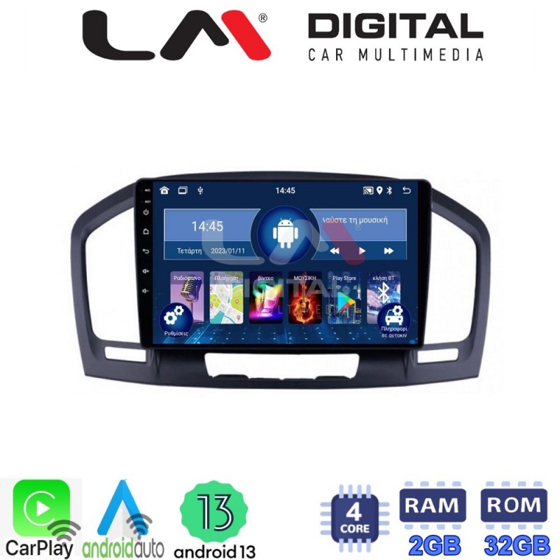 LM Digital - LM ZN4114 GPS Οθόνη OEM Multimedia Αυτοκινήτου για OPEL INSIGNIA 2007-2013 (CarPlay/AndroidAuto/BT/GPS/WIFI/GPRS)