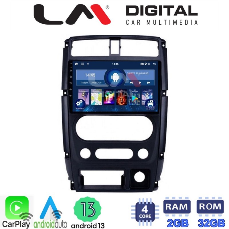 LM Digital - LM ZN4186 GPS Οθόνη OEM Multimedia Αυτοκινήτου για SUZUKI JIMNY 2007 &gt; 2018   (CarPlay/AndroidAuto/BT/GPS/WIFI/GPRS)