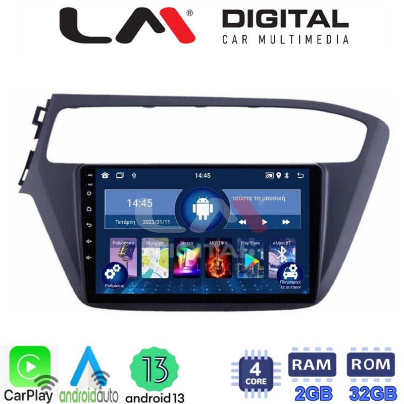 LM Digital - LM ZN4226 GPS Οθόνη OEM Multimedia Αυτοκινήτου για Hyundai i20 2019&gt; (CarPlay/AndroidAuto/BT/GPS/WIFI/GPRS)