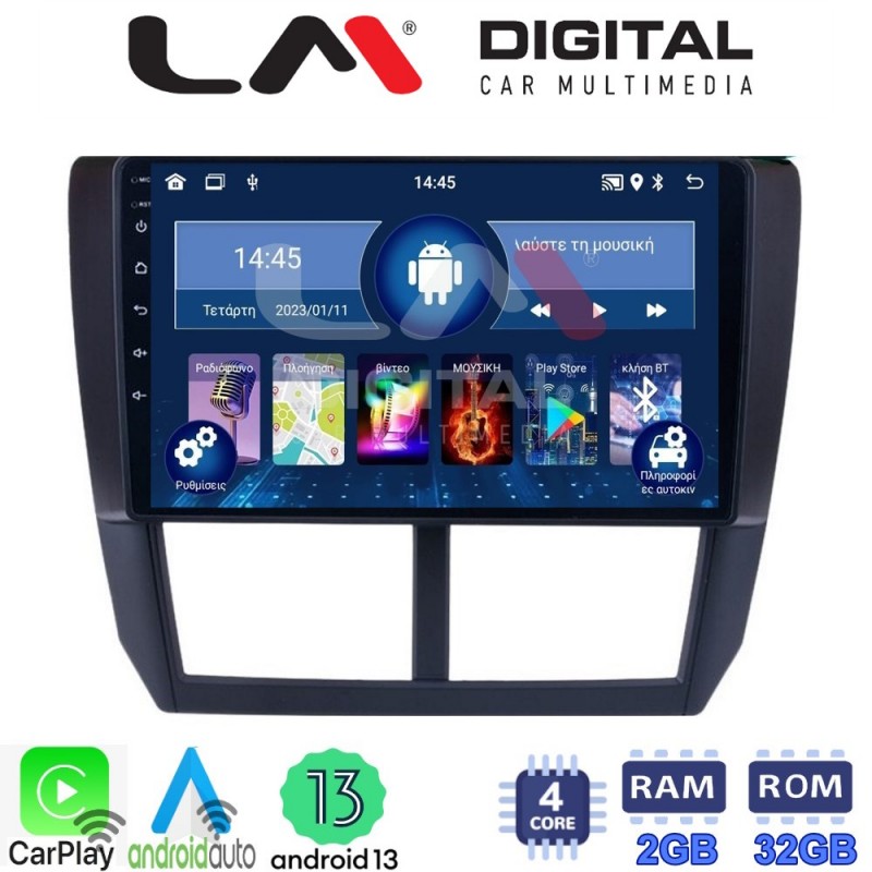 LM Digital - LM ZN4272 GPS Οθόνη OEM Multimedia Αυτοκινήτου για SUBARU IMPREZA-FORESTER 2009&gt;2012 (CarPlay/AndroidAuto/BT/GPS/WIFI/GPRS)