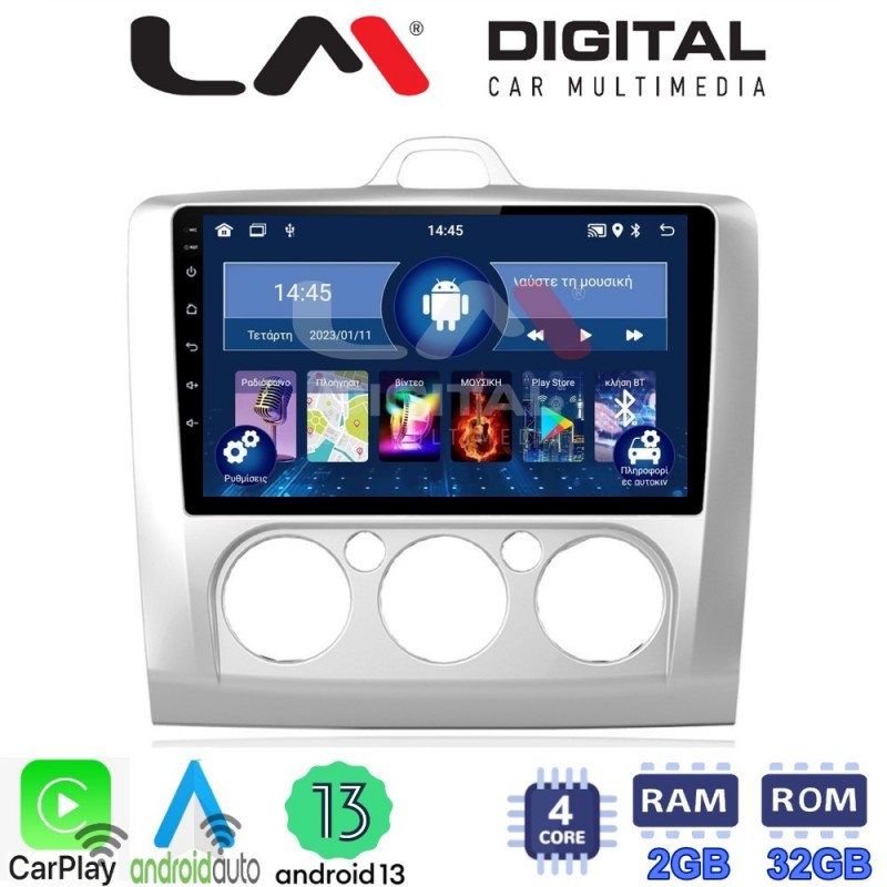 LM Digital - LM ZN4329 GPS Οθόνη OEM Multimedia Αυτοκινήτου για FORD FOCUS 2004&gt;2012 (CarPlay/AndroidAuto/BT/GPS/WIFI/GPRS)