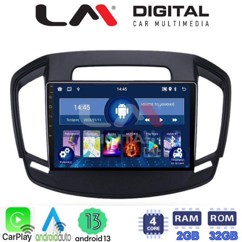 LM Digital - LM ZN4338 GPS Οθόνη OEM Multimedia Αυτοκινήτου για OPEL INSIGNIA  2014&gt; (CarPlay/AndroidAuto/BT/GPS/WIFI/GPRS)