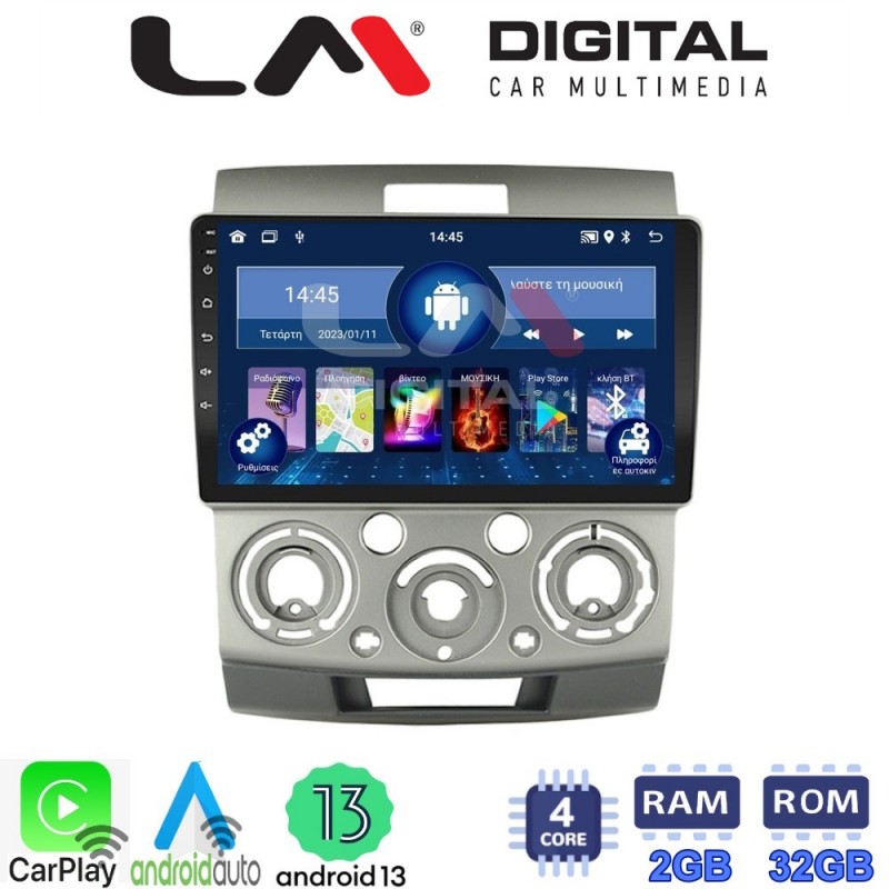 LM Digital - LM ZN4360 GPS Οθόνη OEM Multimedia Αυτοκινήτου για MAZDA BT 50  & FORD RANGER 2006&gt;2011 (CarPlay/AndroidAuto/BT/GPS/WIFI/GPRS)